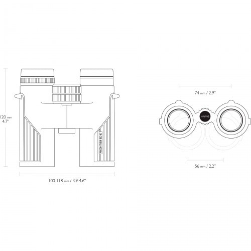 Бинокль Hawke Frontier HD X 10X32 WP (38007) Roof | BAK-4
