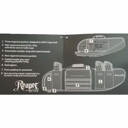 Чехол-сумка для оружия Allen Batallion Delta 10925 с оптическим прицелом 110 см Камуфляж