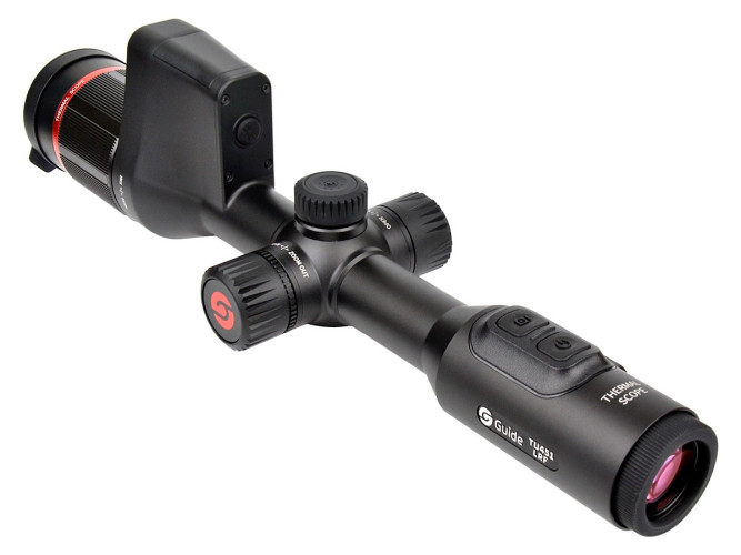 Прицел тепловизионный Guide TU451 LRF 3,78x-15,12x, 400x300 12um, o50мм, обн. 2000м, на кольца 30мм, до 12ч, IP67, 1250г