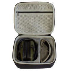 Чехол жесткий PMX KIT Case со складным оголовьем для наушников и очков Черный