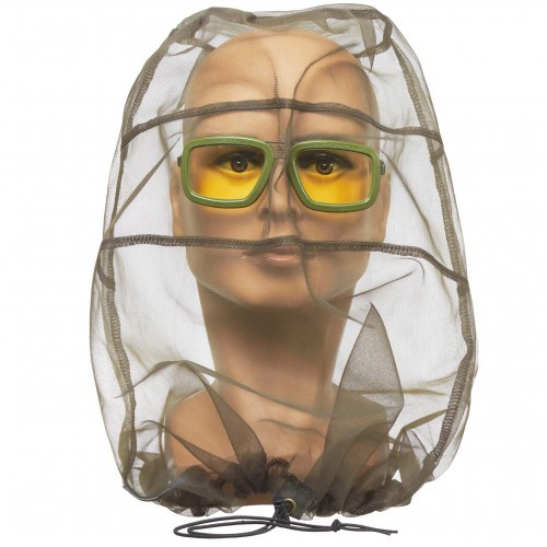 Противомоскитный комплект Guardgift А6В2М Polarized Жёлтые 89% с очками в металлической оправе