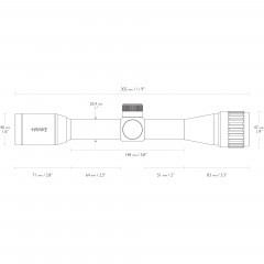 Прицел оптический Hawke Vantage 4X32 SFP AO WP (14102) Сетка Mil-Dot