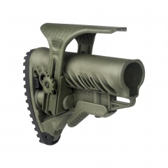 Приклад телескопический Fab Defense GLR-16 CP с упором для щеки Хаки