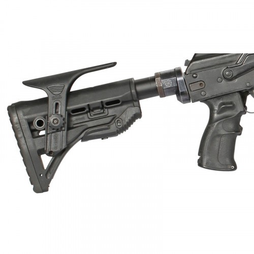 Переходник Рысь АК-2 со смещением 17 мм для трубок приклада тип Comm для Сайга-МК / АК-100 / АКС-74