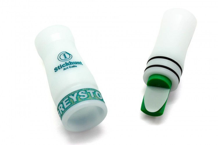 Манок духовой на серого гуся Stickhunt ArtCalls Greystorm дерлин Белый / Изумруд