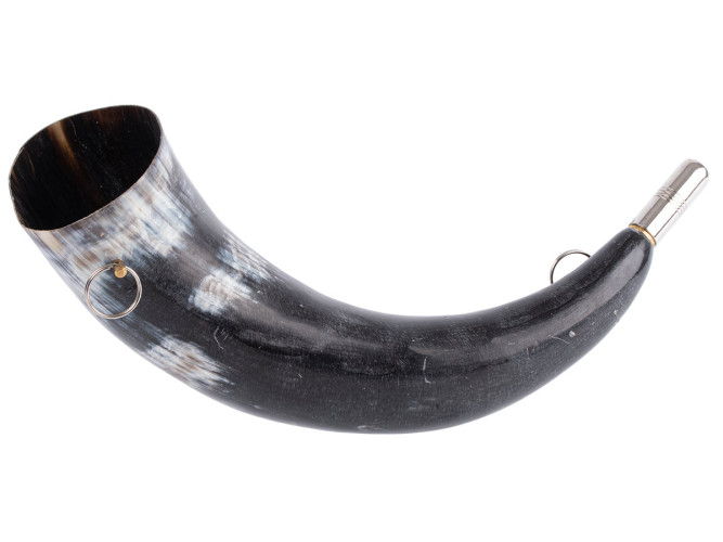 Горн охотничий PakiGorn из рога животного 33 см Изогнуто-круглый