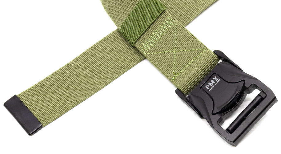 Ремень брючный PMX-16 с металлической застёжкой Зелёный
