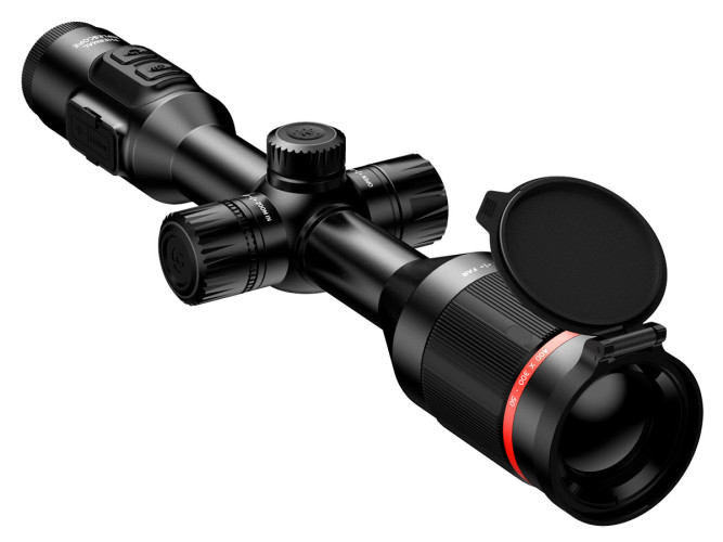 Прицел тепловизионный Guide TU450 x3.2-x12.8, 400x300 D50мм, обнаруж. 1400м, на кольца 30мм, до 5ч, IP67, 950г