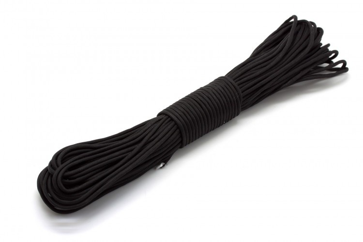 Паракорд Стикхант 550 высокопрочный 30 метров Чёрный