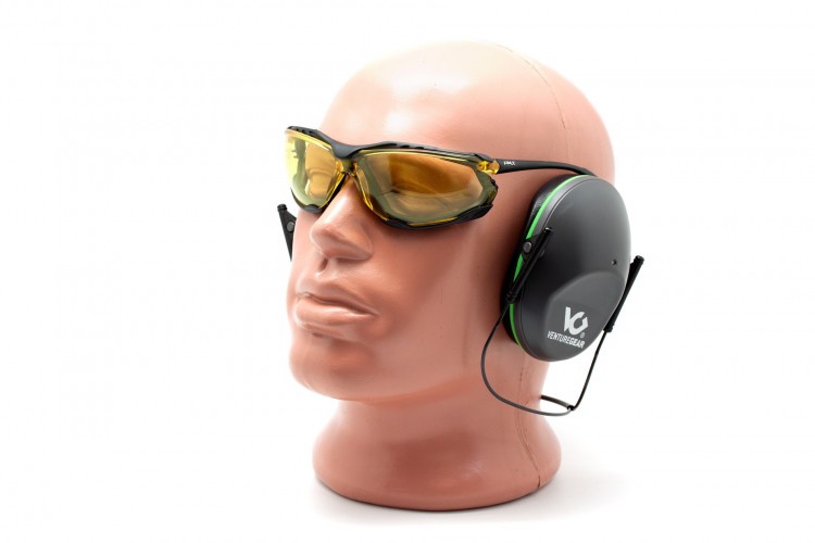 Наушники пассивные стрелковые Pyramex Venture Gear VGBH9010C NRR 22 ДБ под шлем-каску