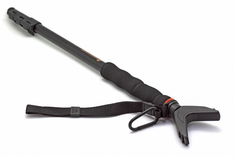 Опора телескопическая для оружия Vanguard Scout M62 1 нога 4 колена Черный