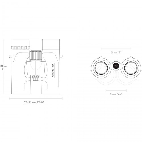 Бинокль Hawke Nature Trek 10X32 WP (35101) Roof | BAK-4