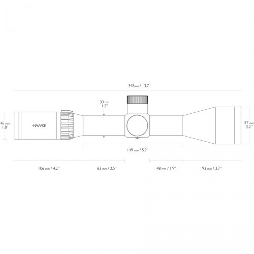 Прицел оптический Hawke Airmax 30 WA 4-16X50 IR SFP SF WP (13311) Сетка AMX