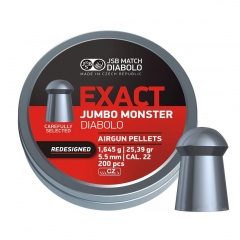 Пульки для пневматики JSB Exact Jumbo Monster Полусферические 5.5 мм 2.2 г (200 шт)