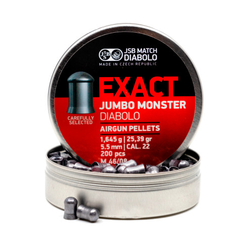 Пульки для пневматики JSB Exact Jumbo Monster Полусферические 5.5 мм 2.2 г (200 шт)