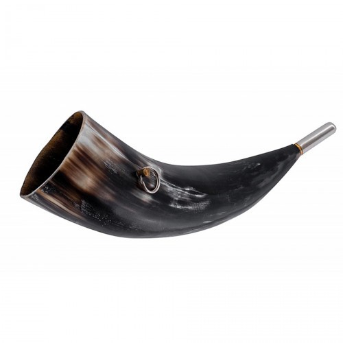 Горн охотничий PakiGorn из рога животного 36 см Круглый