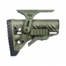 Приклад телескопический Fab Defense GLR-16 PCP с упором для щеки и планкой Picatinny Хаки