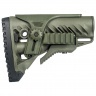 Приклад телескопический Fab Defense GLR-16 PCP с упором для щеки и планкой Picatinny Хаки