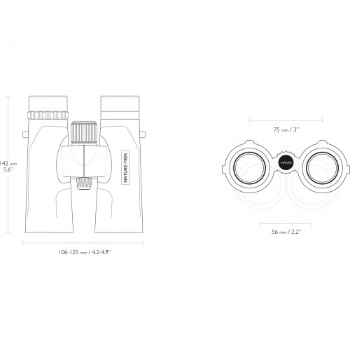 Бинокль Hawke Nature Trek 10X42 WP (35103) Roof | BAK-4