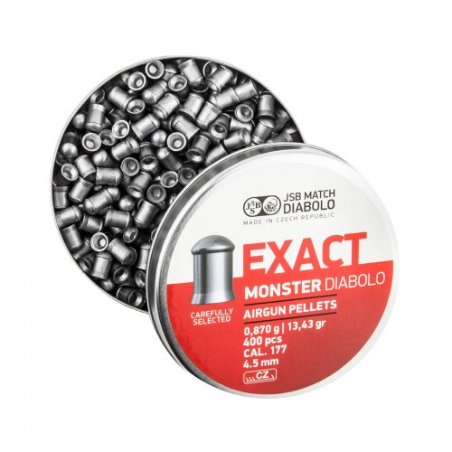 Пульки для пневматики JSB Exact Monster Diablo Полусферические 4.5 мм 0.87 г (400 шт)