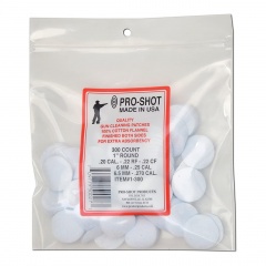 Патч-салфетка фланелевый для чистки оружия Pro Shot Bulk Quantity 1-300 | Кал .22 - .270 | 25х25 мм 300 шт