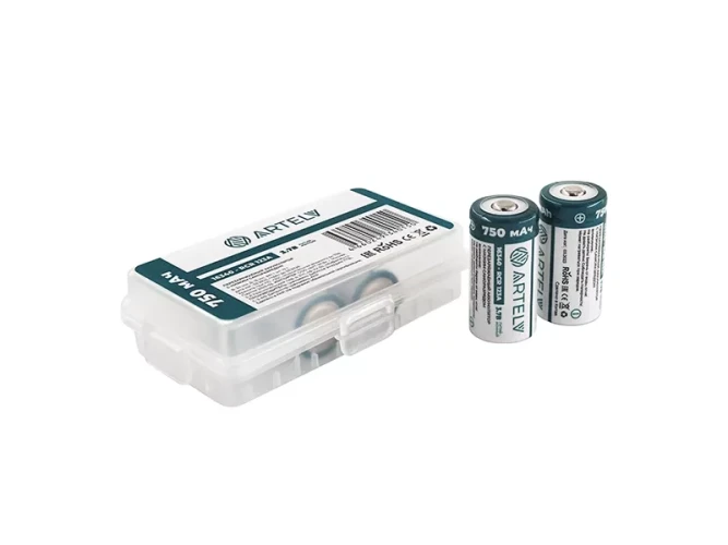 Аккумулятор ARTELV (RCR123) 3.7V 750 мАч