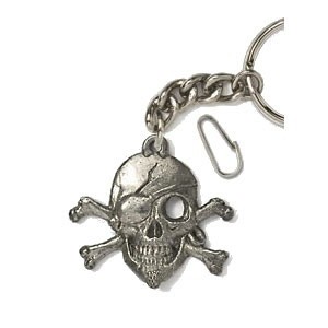 Брелок GG Harris Пиратский череп Олово
