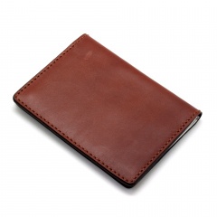 Обложка для автодокументов Пергама Медведь из натуральной кожи Коричневый