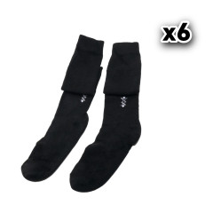 Носки длинные под берец или сапог RusForce Socks Autumn ХБ Чёрный 6 пар