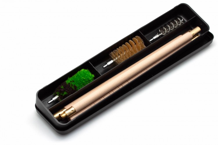 Набор для чистки гладкоствольного оружия ShotTime ST-CK-12PBW для 12 калибра деревянный шомпол + 3 ерша