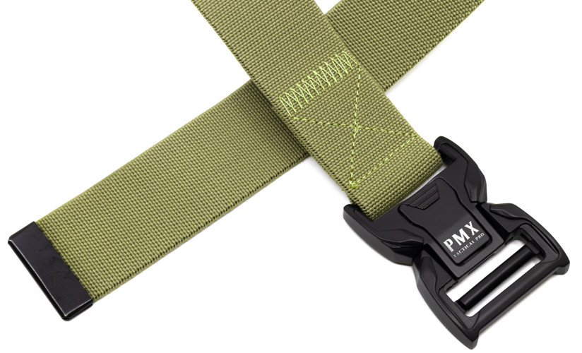Ремень брючный PMX-17 с металлической застёжкой Зелёный