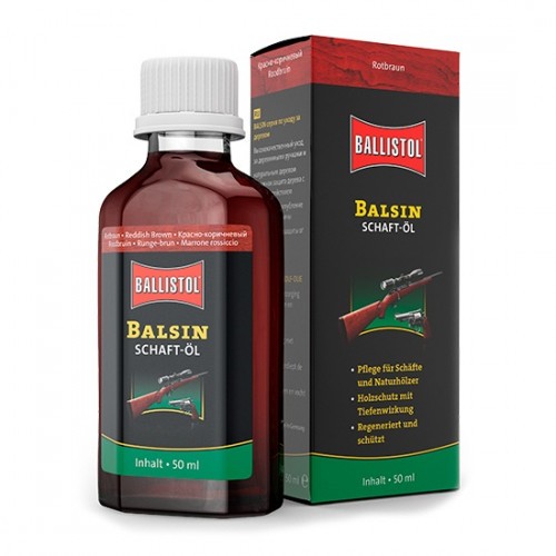 Средство Ballistol Balsin Schaftol 23060 для восстановления дерева Красно-бурое 50 мл