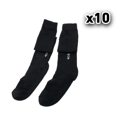 Носки длинные под берец или сапог RusForce Socks Autumn ХБ Чёрный 10 пар