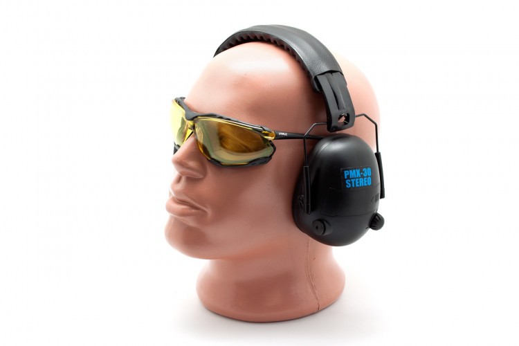 Наушники активные стрелковые PMX Stereo PMX-30B 25-82 ДБ Чёрный