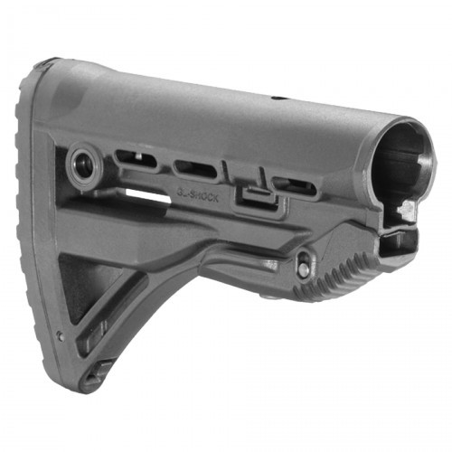 Приклад телескопический Fab Defense GL-SHOCK с амортизатором Чёрный