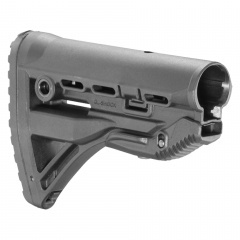 Приклад телескопический Fab Defense GL-SHOCK с амортизатором Чёрный