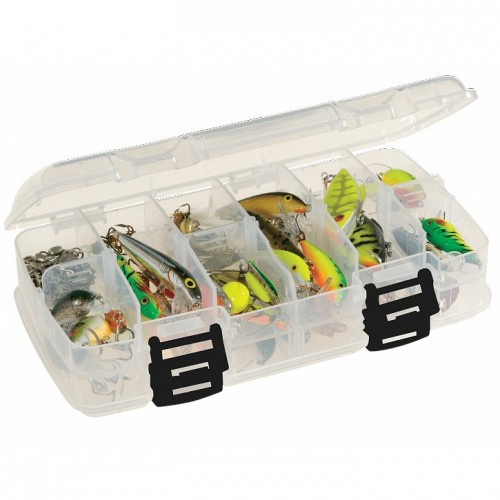 Кейс Plano Adjustable Double-Sided StowAway Medium 345023 двухсторонний для хранения приманок и аксессуаров на 12-18 отсеков