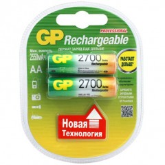 Аккумулятор GP Rechargeable 270AAHC Тип LR06 (AA) 1.2V 2700 мАч 2 шт