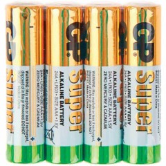 Батарейки алкалиновые GP Super Alkaline 24АRS Тип LR03 (ААA) 1.5V 1150 мАч 4 шт