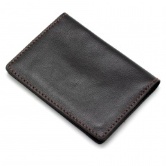 Обложка для автодокументов Пергама Утка из натуральной кожи Чёрный