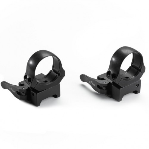 Кольца для прицела EAW Apel (365-75800) быстросъемные D=30 мм H=15 мм на Weaver | Высокий