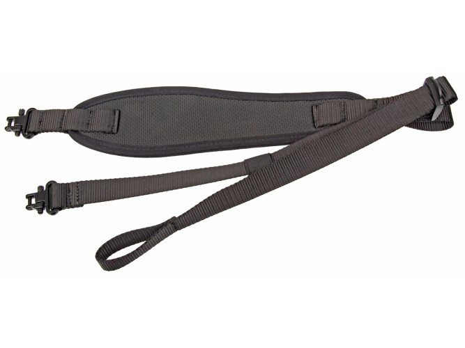 Ремень оружейный ShotTime на 2 точки с быстросъемными антабками длина 48 - 108 см Черный