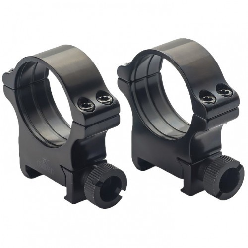 Кольца для прицела Rusan (050-30-8-M) быстросъемные D=30 мм H=8 мм на Weaver | Низкий 2 шт