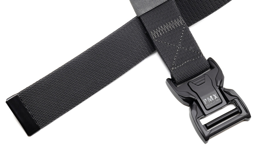 Ремень брючный PMX-17 с металлической застёжкой Серый