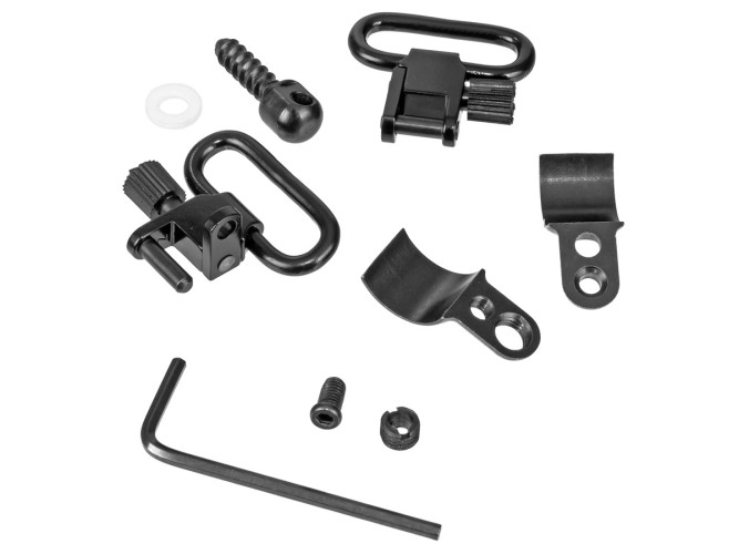 Антабки ShotTime быстросъёмные на приклад и на ствол D=16-17,1мм, для ремня 25мм