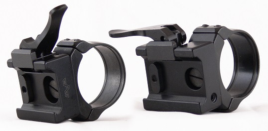 Кольца Apel 30мм на Picatinny быстросъемные, регулируемые рычаги, h=12мм, алюминиевый сплав