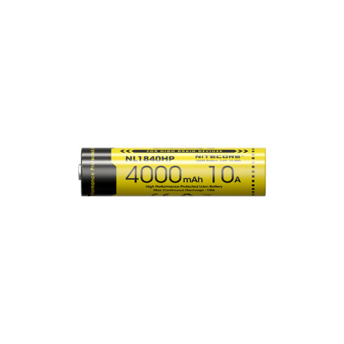 Аккумулятор Nitecore NL1840HP Тип 1x18650 3.6V 4000 мАч с защитой