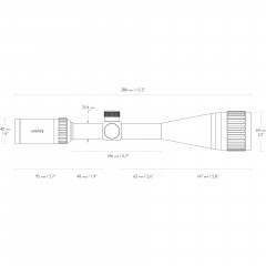 Прицел оптический Hawke Vantage 4-16X50 IR SFP AO WP (14260) Сетка Mil-Dot