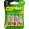 Батарейки алкалиновые GP Super Alkaline 15АRS Тип LR6 (АA) 1.5V 2500 мАч 4 шт