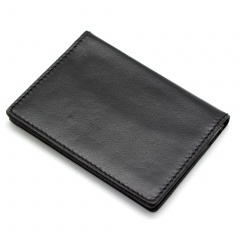 Обложка для автодокументов Пергама Медведь из натуральной кожи Чёрный